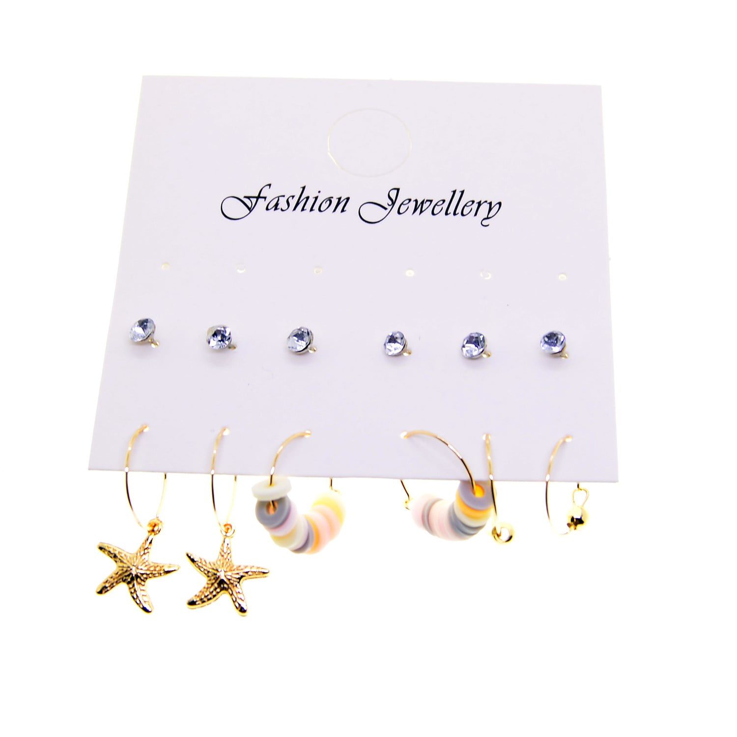 Toptan Altın Renk Yıldız Kombin Karışık Küpe - 2700 4 Toptan Altın Renk Yıldız Kombin Karışık Küpe - 2700 - Görsel 2