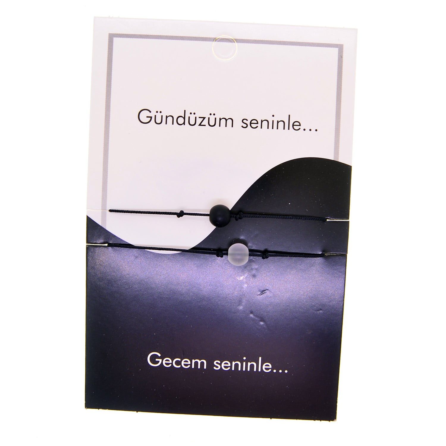 Toptan Altın Renk Gündüz Gece Arkadaş Şans Bilekliği - 2689 4 Toptan Altın Renk Gündüz Gece Arkadaş Şans Bilekliği - 2689 - Görsel 2