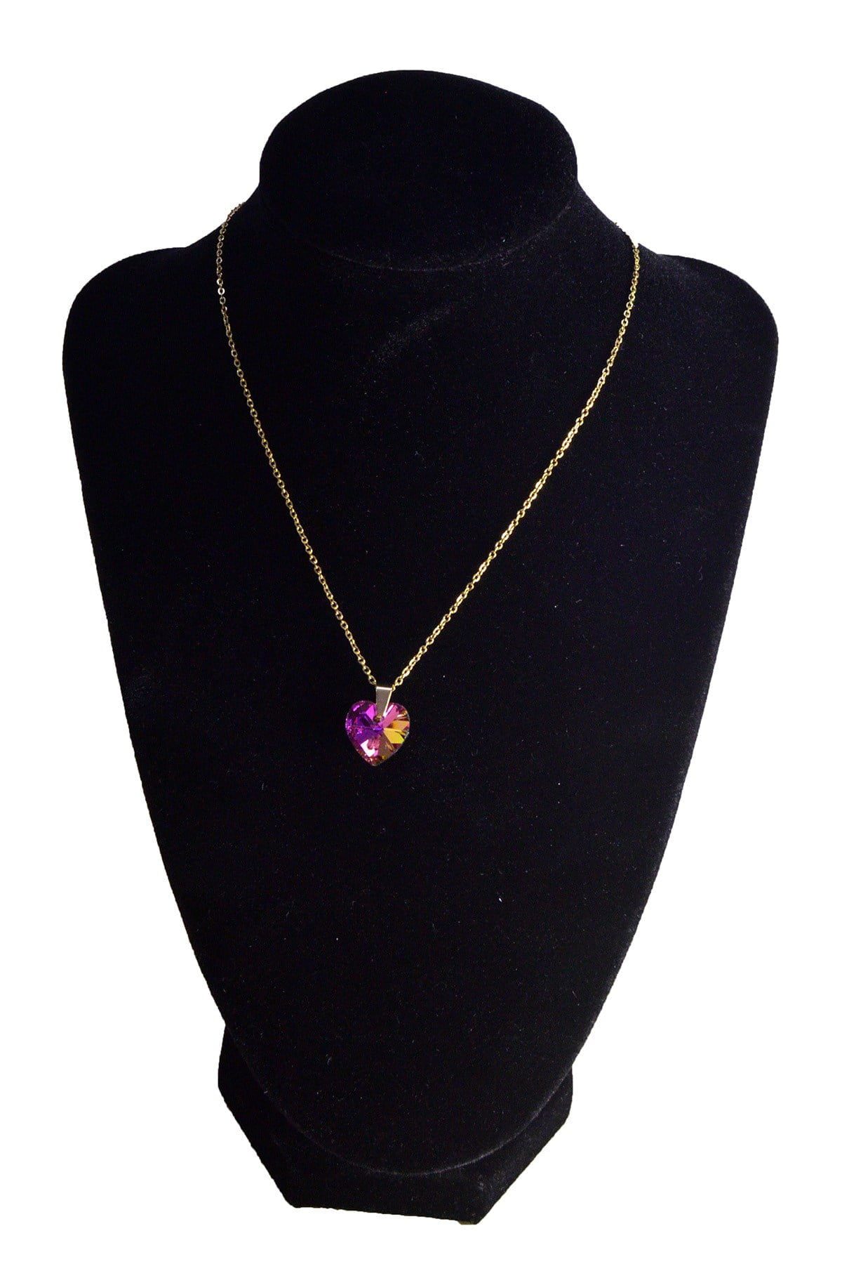 Toptan Altın Renk Pembemsi Kalp Çelik Kolye - 2474 4 Toptan Altın Renk Pembemsi Kalp Çelik Kolye - 2474 - Görsel 2