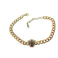 Toptan Altın Renk Kaplan Çelik Bileklik - 2630