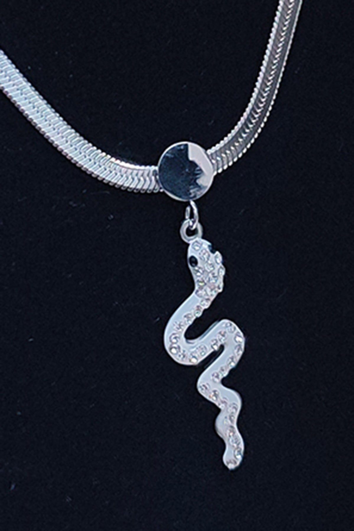 Toptan Gümüş Renk İtalyan Yılan Çelik Kolye - 2526 3 Toptan Gümüş Renk İtalyan Yılan Çelik Kolye - 2526