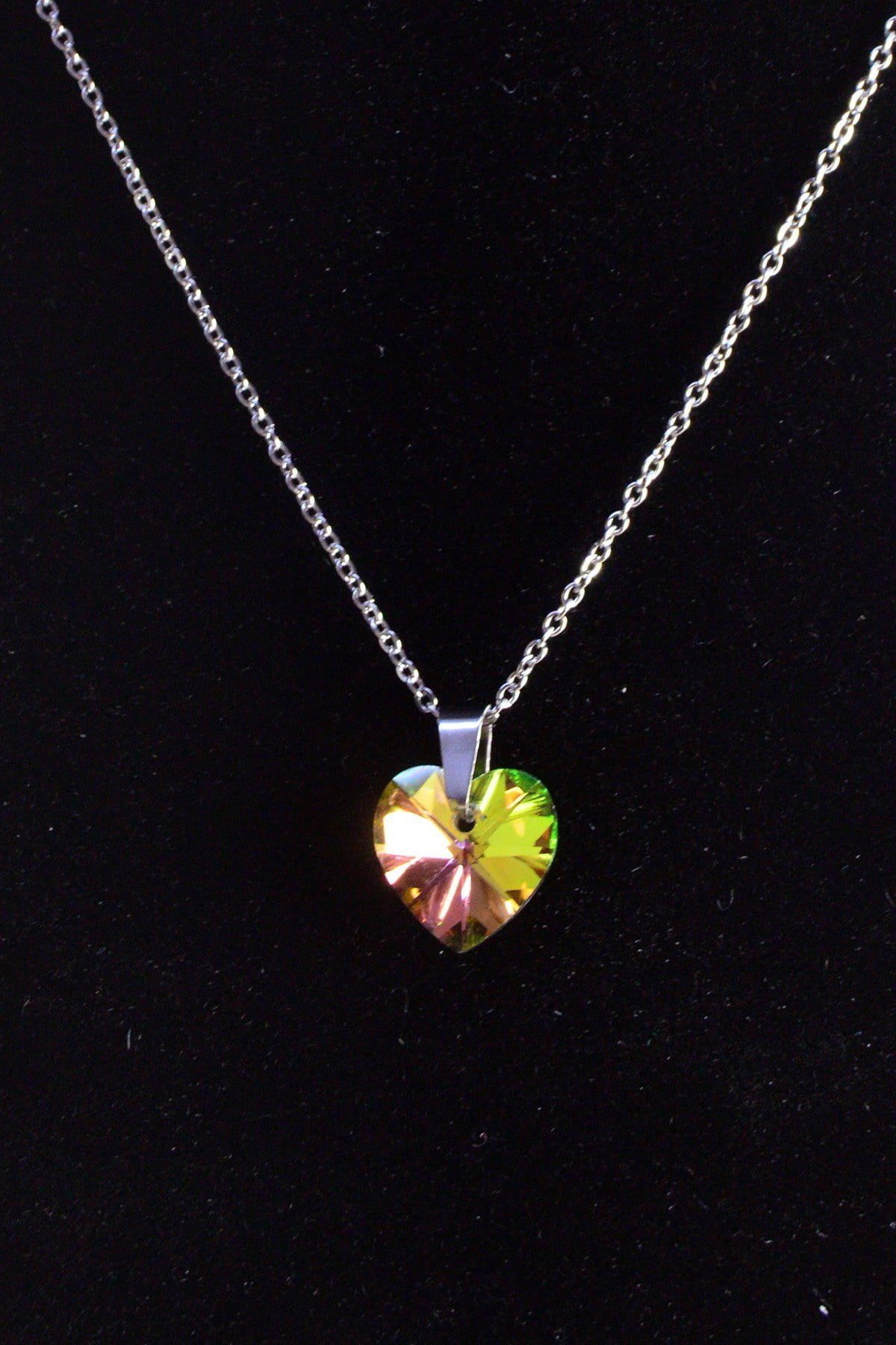 Toptan Gümüş Renk Yanar Döner Kalp Çelik Kolye - 2475 3 Toptan Gümüş Renk Yanar Döner Kalp Çelik Kolye - 2475