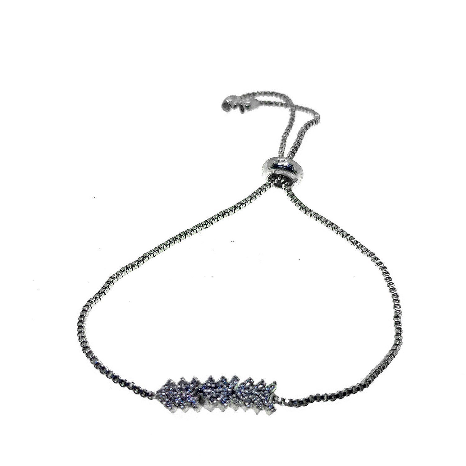 Toptan Gümüş Renk Ok Asansör Zirkon Bileklik - 2728 4 Toptan Gümüş Renk Ok Asansör Zirkon Bileklik - 2728 - Görsel 2