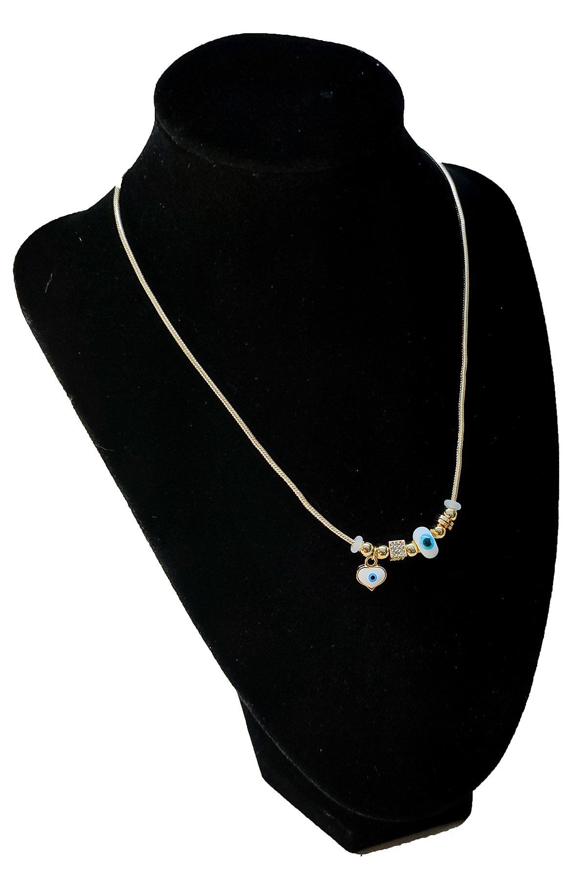 Toptan Altın Renk Beyaz Mineli Kalp Kolye Ve Bileklik Pandora Kombin Zirkon Set Takım - 2782 4 Toptan Altın Renk Beyaz Mineli Kalp Kolye Ve Bileklik Pandora Kombin Zirkon Set Takım - 2782 - Görsel 3