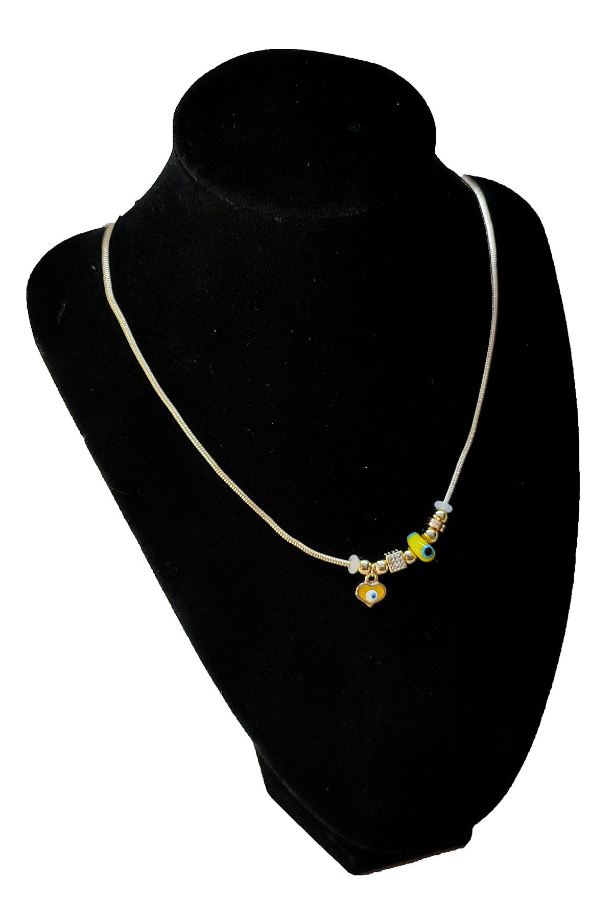 Toptan Altın Renk Sarı Mineli Kalp Kolye Ve Bileklik Pandora Kombin Zirkon Set Takım - 2783 4 Toptan Altın Renk Sarı Mineli Kalp Kolye Ve Bileklik Pandora Kombin Zirkon Set Takım - 2783 - Görsel 2