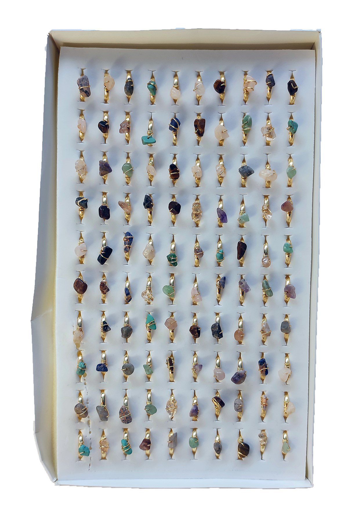 Toptan Altın Renk Doğal Taş Zirkon Yüzük Ayarlanabilir Her Parmağa Olur Karışık - 2796 6 Toptan Altın Renk Doğal Taş Zirkon Yüzük Ayarlanabilir Her Parmağa Olur Karışık - 2796 - Görsel 4