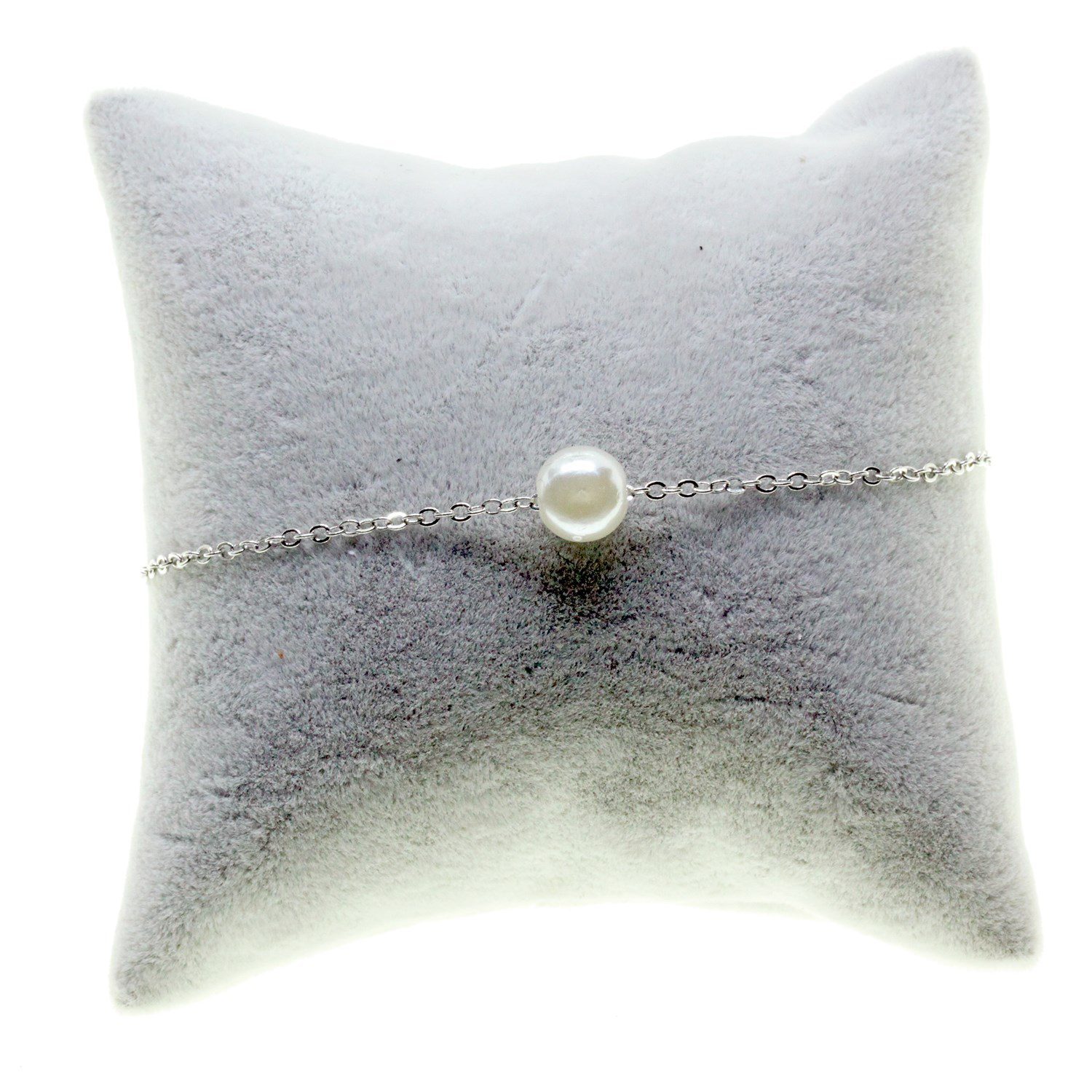 Toptan Gümüş Renk Sf Zincir İncili Bijuteri Bileklik - 2873 8 Toptan Gümüş Renk Sf Zincir İncili Bijuteri Bileklik - 2873 - Görsel 6