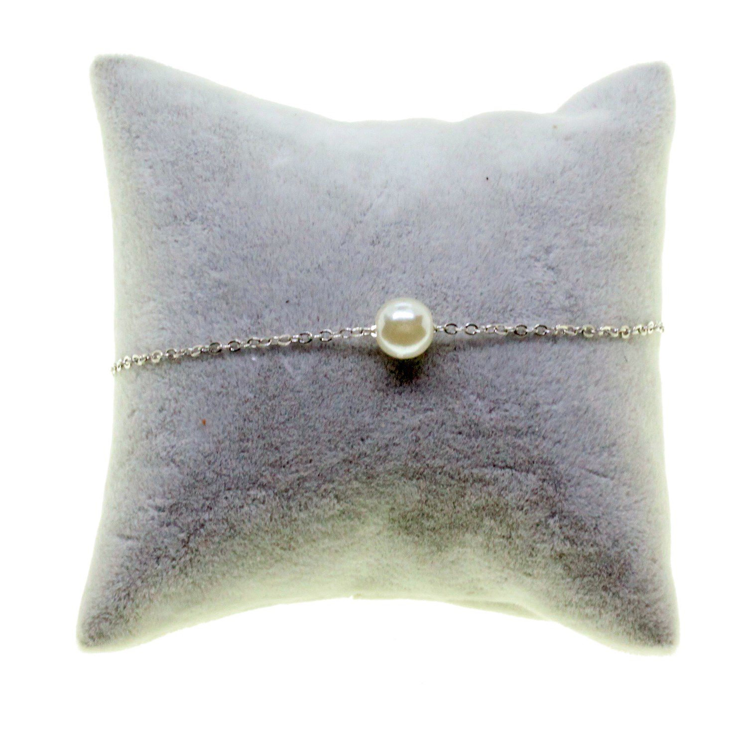 Toptan Gümüş Renk Sf Zincir İncili Bijuteri Bileklik - 2873 6 Toptan Gümüş Renk Sf Zincir İncili Bijuteri Bileklik - 2873 - Görsel 4