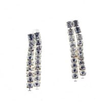 Toptan Gümüş Renk İki Sıra Kalın Şerit Zirkon Küpe - 2877 6 ebcb2c553651412180ccb003832eaf16-toptan taki