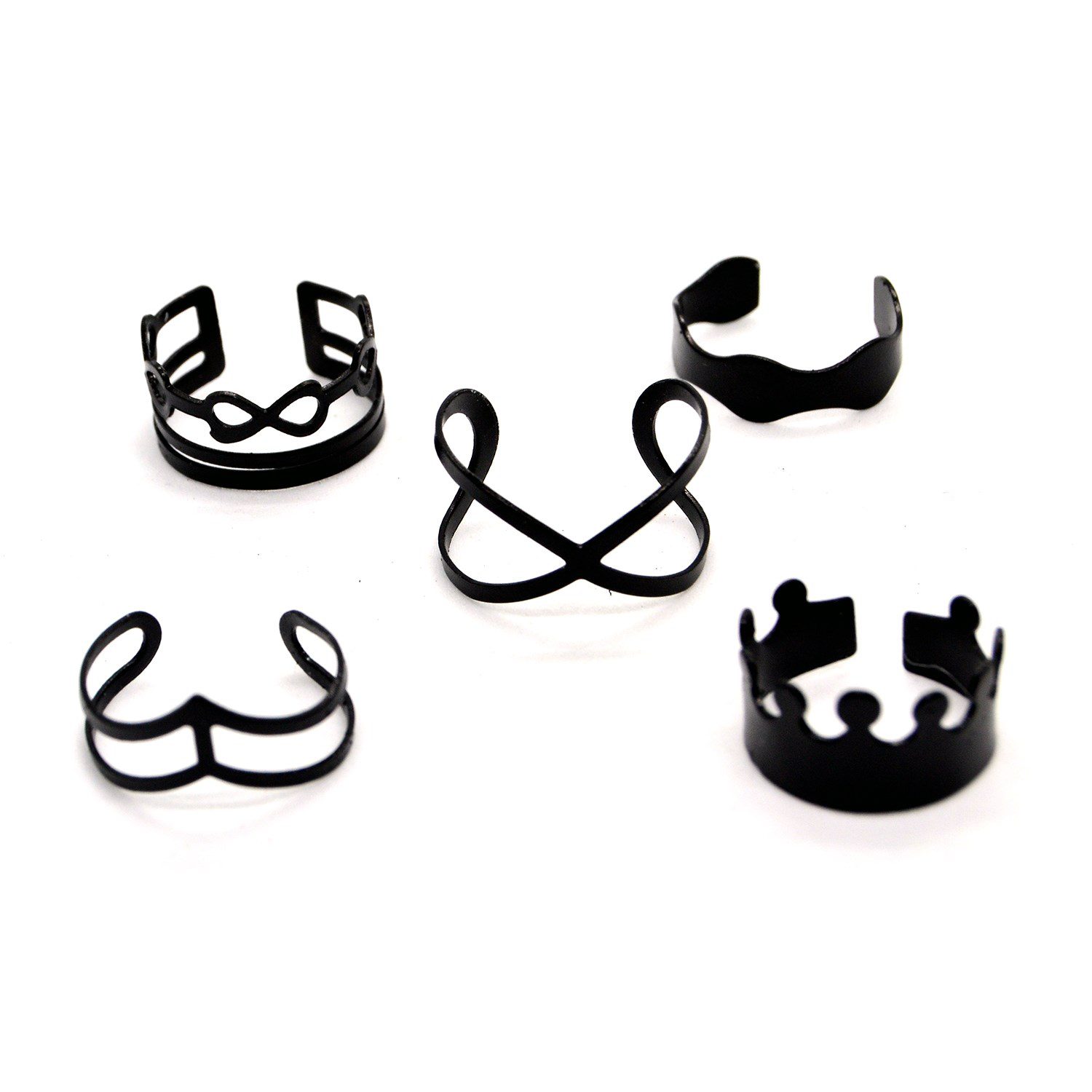 Toptan Siyah Renk Karışık Kombin Eklem Yüzük Seti 799 5 Toptan Siyah Renk Karışık Kombin Eklem Yüzük Seti 799 - Görsel 3