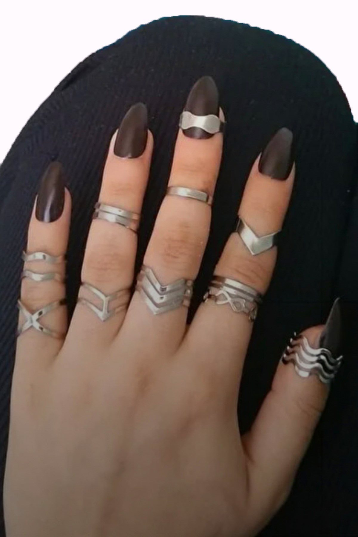 Toptan Kadın 10'lu Gümüş Kombin Yüzük Seti - 2896 4 Toptan Kadın 10'lu Gümüş Kombin Yüzük Seti - 2896 - Görsel 2