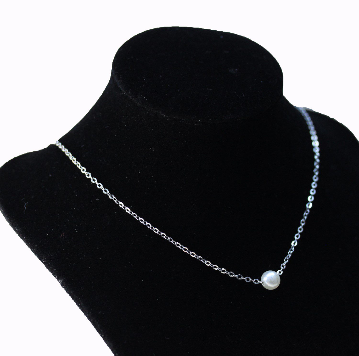 Toptan Gümüş Renk Sf Zincir İnci Detaylı Çelik Kolye - 2906 8 Toptan Gümüş Renk Sf Zincir İnci Detaylı Çelik Kolye - 2906 - Görsel 6