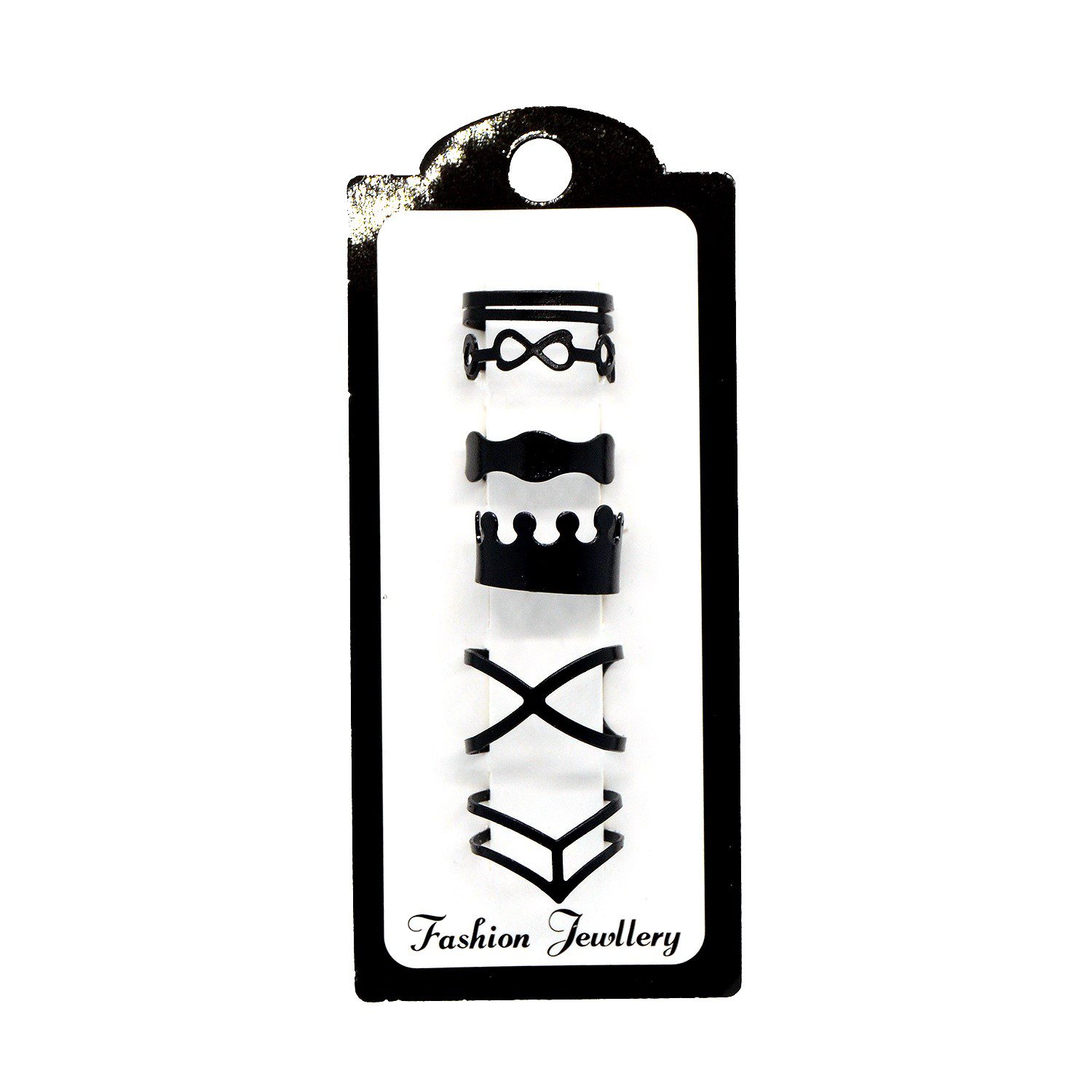 Toptan Siyah Renk Karışık Kombin Eklem Yüzük Seti 799 6 Toptan Siyah Renk Karışık Kombin Eklem Yüzük Seti 799 - Görsel 4