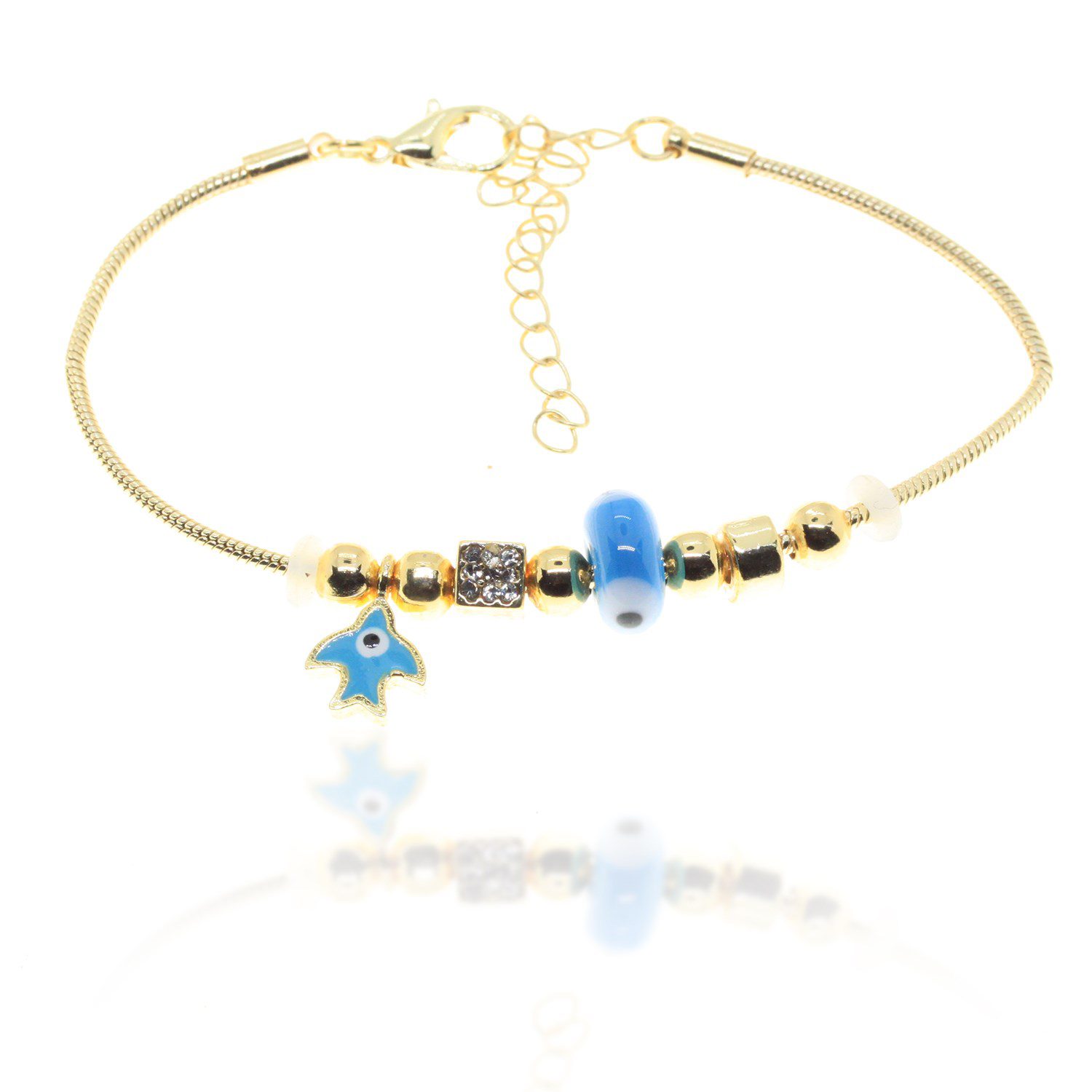 Toptan Altın Renk Turkuaz Kuş Pandora Zirkon Bileklik - 2968 4 Toptan Altın Renk Turkuaz Kuş Pandora Zirkon Bileklik - 2968 - Görsel 2