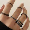 Toptan Kadın 10'lu Siyah Kombin Eklem Yüzük Seti - 2898 1 b2052ac55a1a4886aed5802d00d6bfcd-toptan taki
