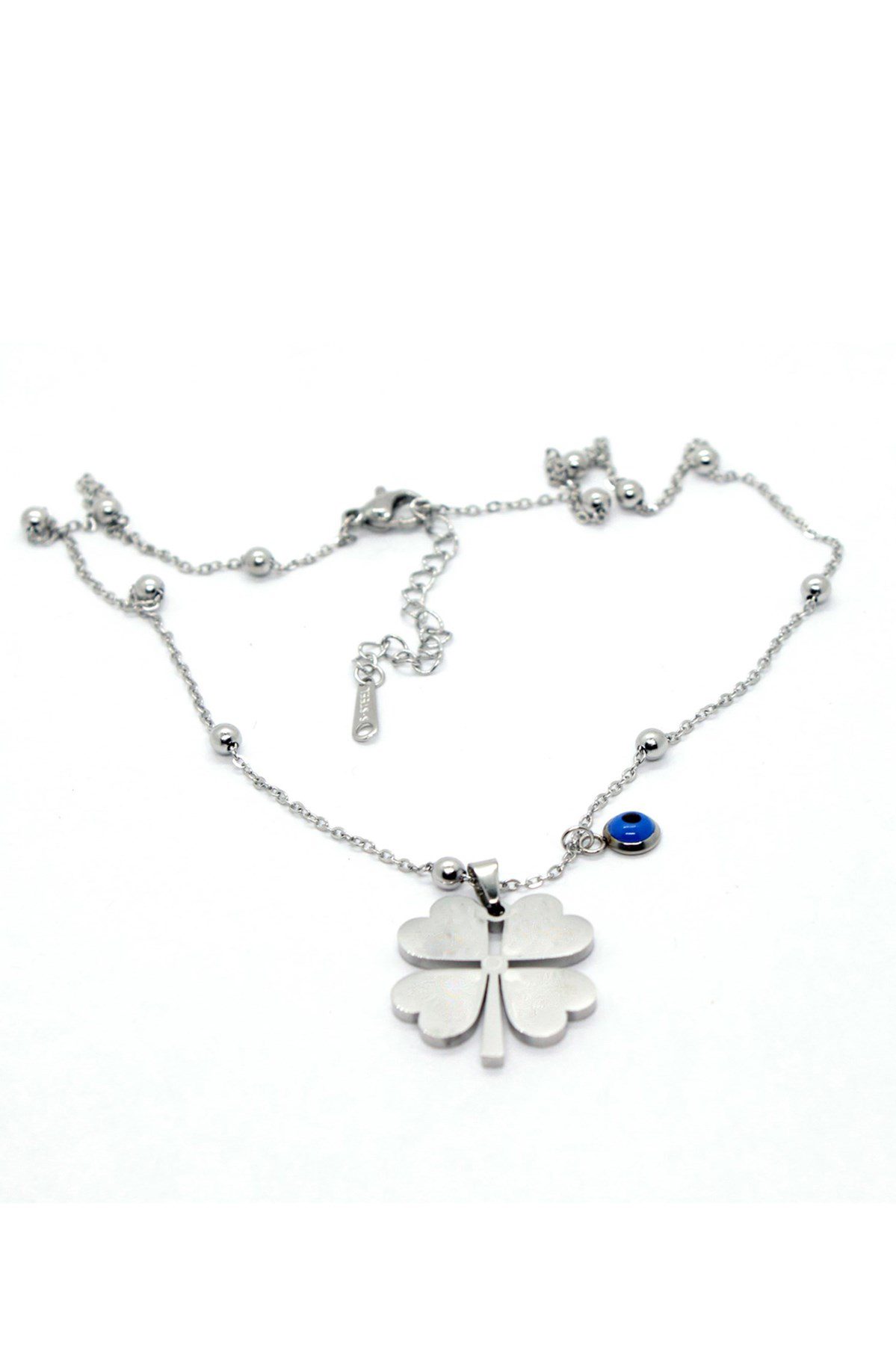 Toptan Gümüş Rengi Yazı Yazılabilen Top Zincir Yonca 45 Cm Vip Solmaz Kararmaz Çelik Kolye - 3042 4 Toptan Gümüş Rengi Yazı Yazılabilen Top Zincir Yonca 45 Cm Vip Solmaz Kararmaz Çelik Kolye - 3042 - Görsel 2