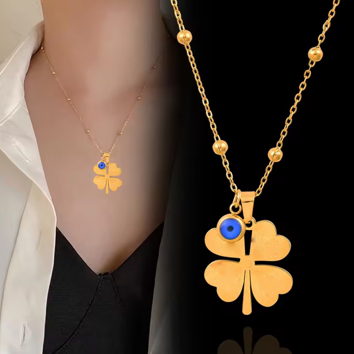 Toptan Altın Rengi Yazı Yazılabilen Top Zincir Yonca 45 Cm Vip Solmaz Kararmaz Çelik Kolye - 3041 3 Toptan Altın Rengi Yazı Yazılabilen Top Zincir  Yonca 45 Cm Vip Solmaz Kararmaz Çelik Kolye - 3041