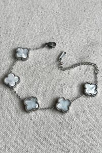 Toptan Gümüş Renk Beyaz Sedef Van Cleef Bijuteri Bileklik - 3145 8 b8266d8892434ca1b2fc97d18e75fa12-toptan taki