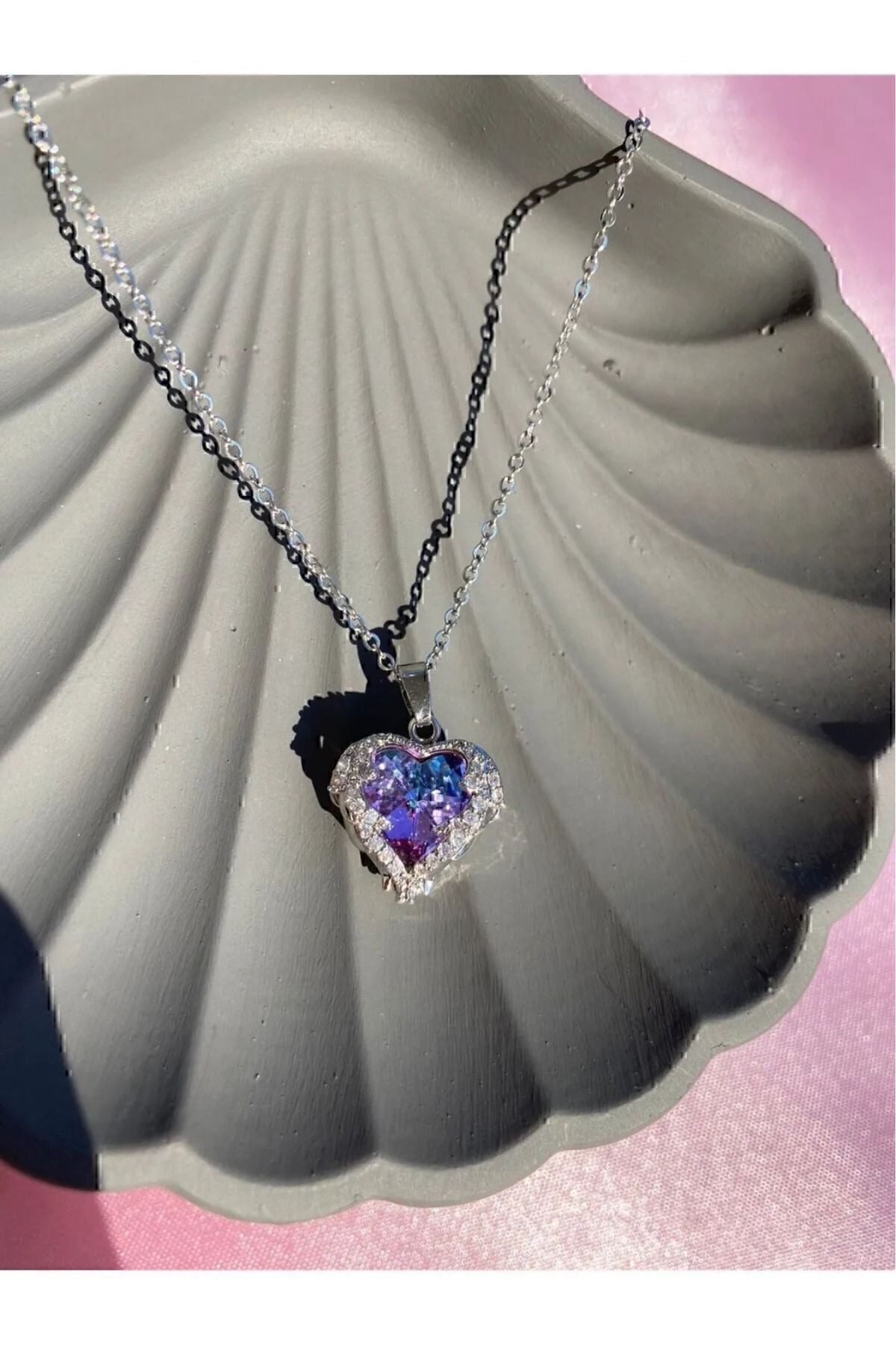 Toptan Gümüş Renk Sf Zincirde Mavi Kalp Gezegen Vip Solmaz Kararmaz Çelik Kolye - 3201 5 Toptan Gümüş Renk Sf Zincirde Mavi Kalp Gezegen Vip Solmaz Kararmaz Çelik Kolye - 3201 - Görsel 3