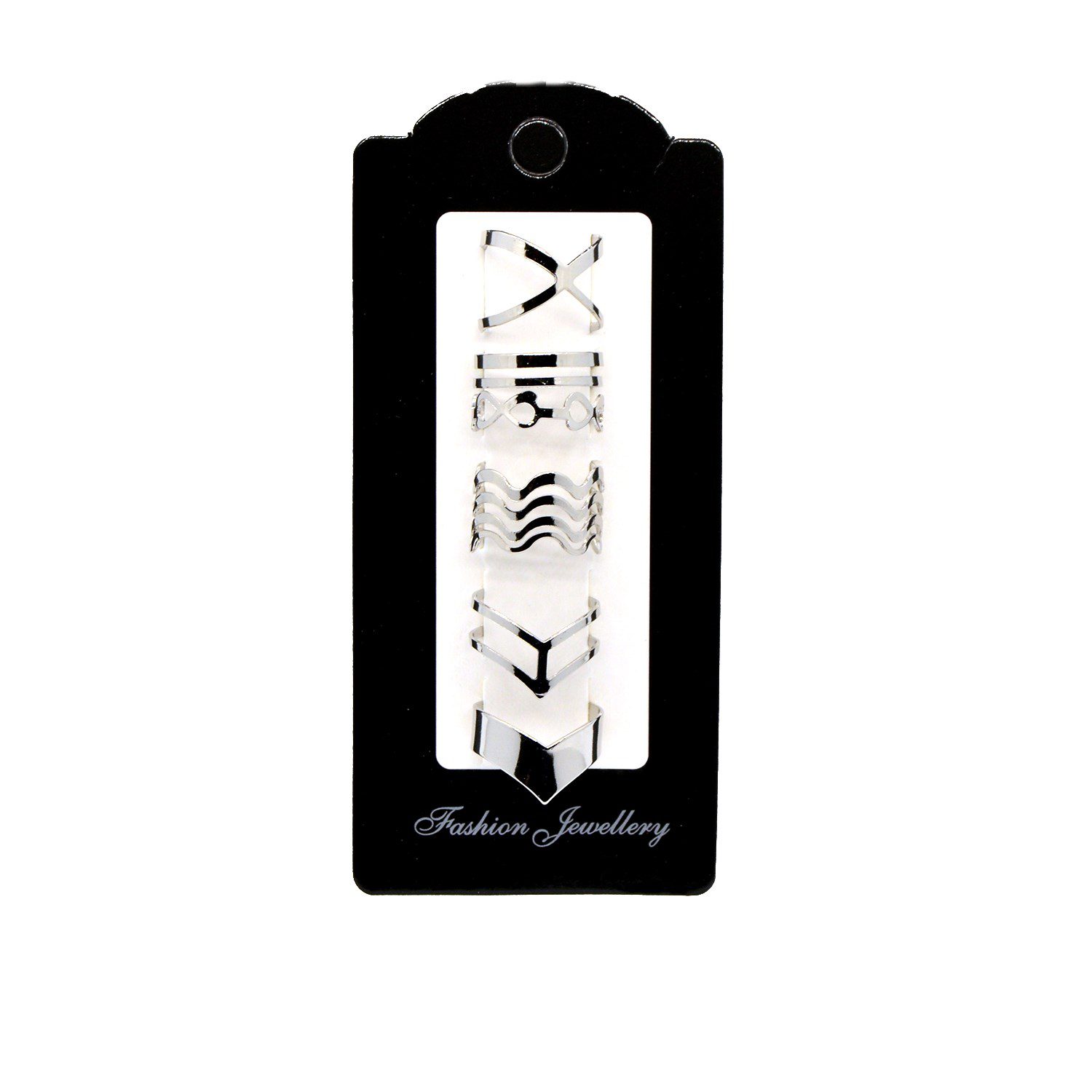 Toptan Gümüş Renk Karışık Kombin Eklem Yüzük Seti 798 3 Toptan Gümüş Renk Karışık Kombin Eklem Yüzük Seti 798