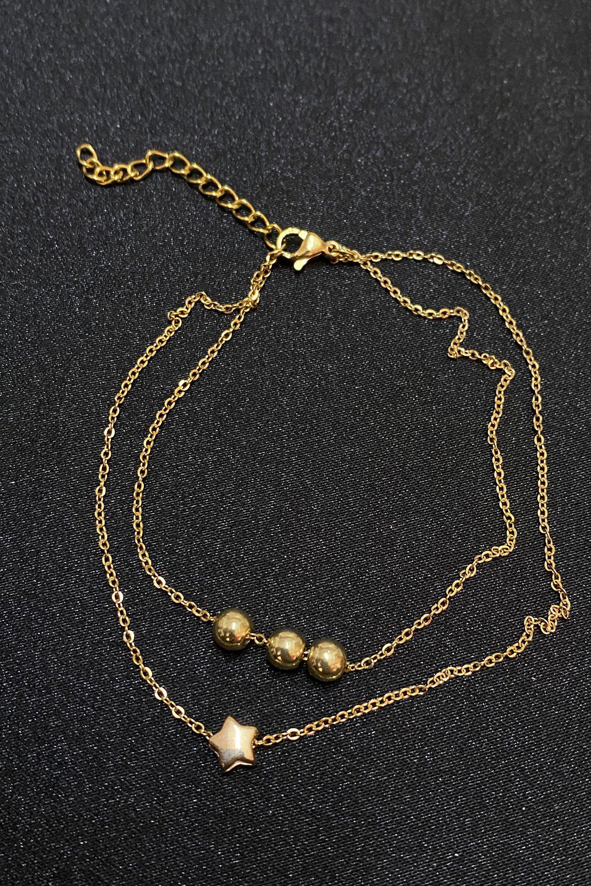 Toptan Altın Renk Küre Yıldız Model Sf Ve Sf Zincir Çelik Halhal - 3301 7 Toptan Altın Renk Küre Yıldız Model Sf Ve Sf Zincir Çelik Halhal - 3301 - Görsel 5