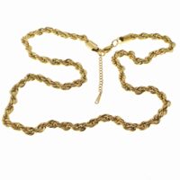 Toptan Altın Renk Kalın 5mm. Burgu Unisex Çelik Kolye - 1573 11 aa97df32f589432b99676459f4313f7c 1-toptan taki