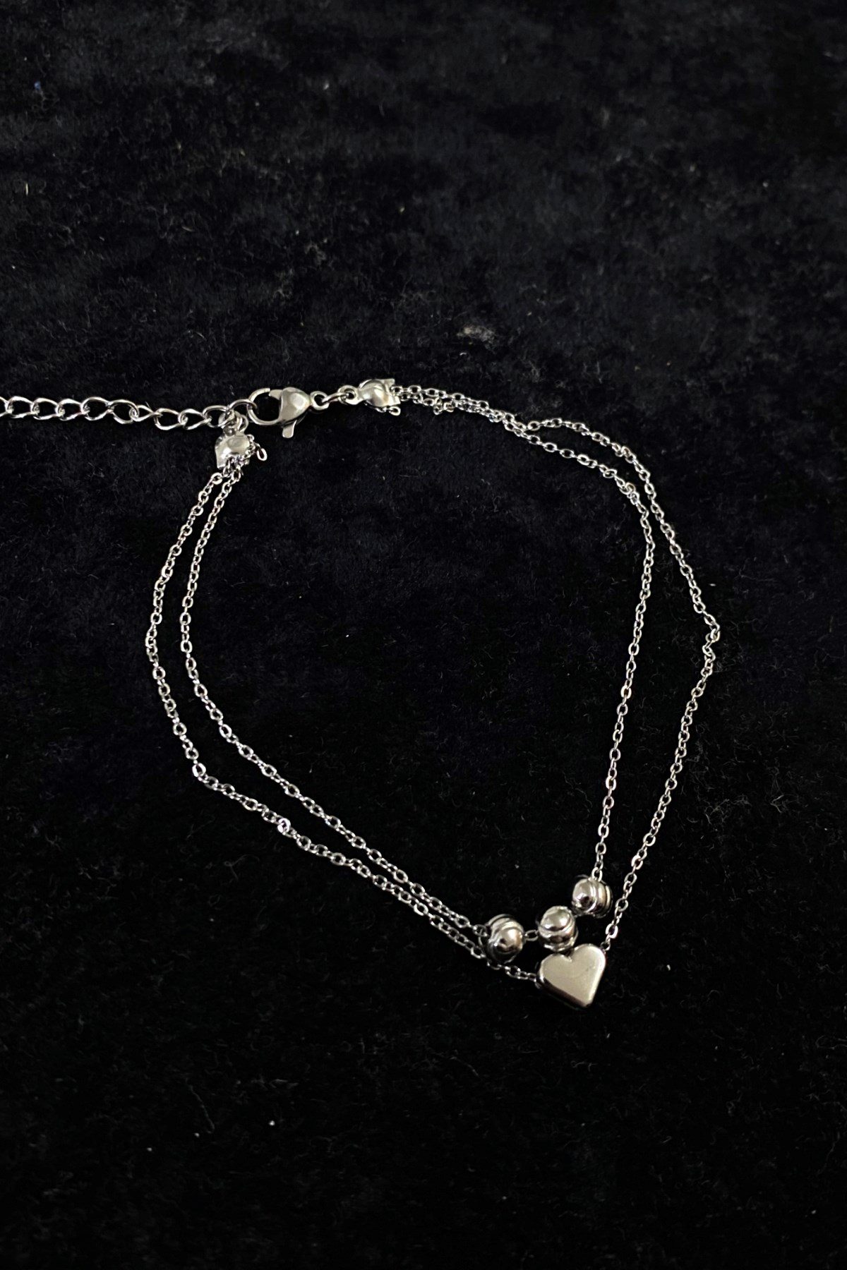 Toptan Gümüş Renk Dorika Kalp Model Sf Zincir Çelik Halhal - 3263 6 Toptan Gümüş Renk Dorika Kalp Model Sf Zincir Çelik Halhal - 3263 - Görsel 4