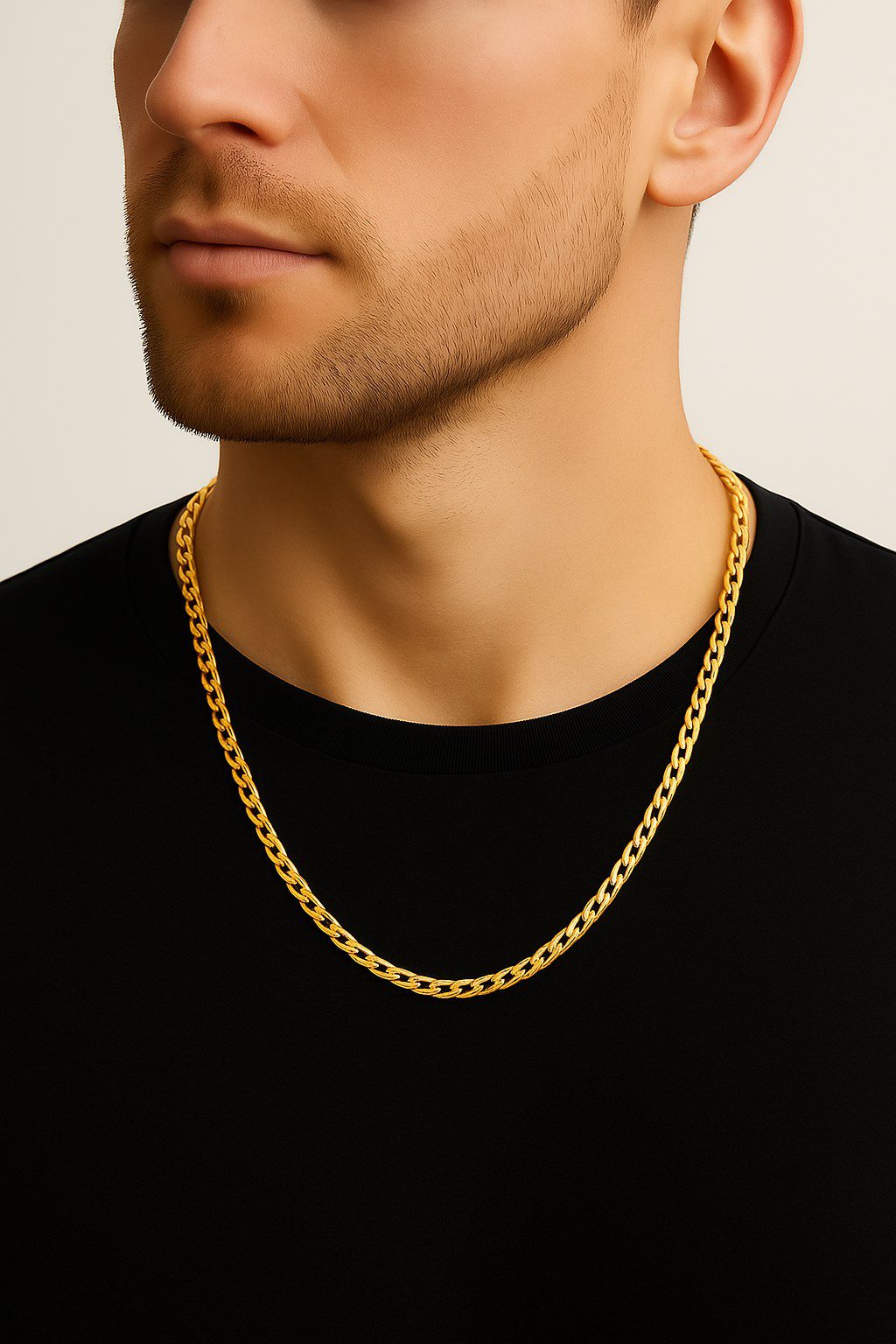 Toptan Altın Renk Cuban İnce Paslanmaz Çelik Unisex Erkek Zincir Kolye 55 Cm. Çelik Kolye - 3336 3 Toptan Altın Renk Cuban İnce Paslanmaz Çelik Unisex Erkek Zincir Kolye 55 Cm. Çelik Kolye - 3336