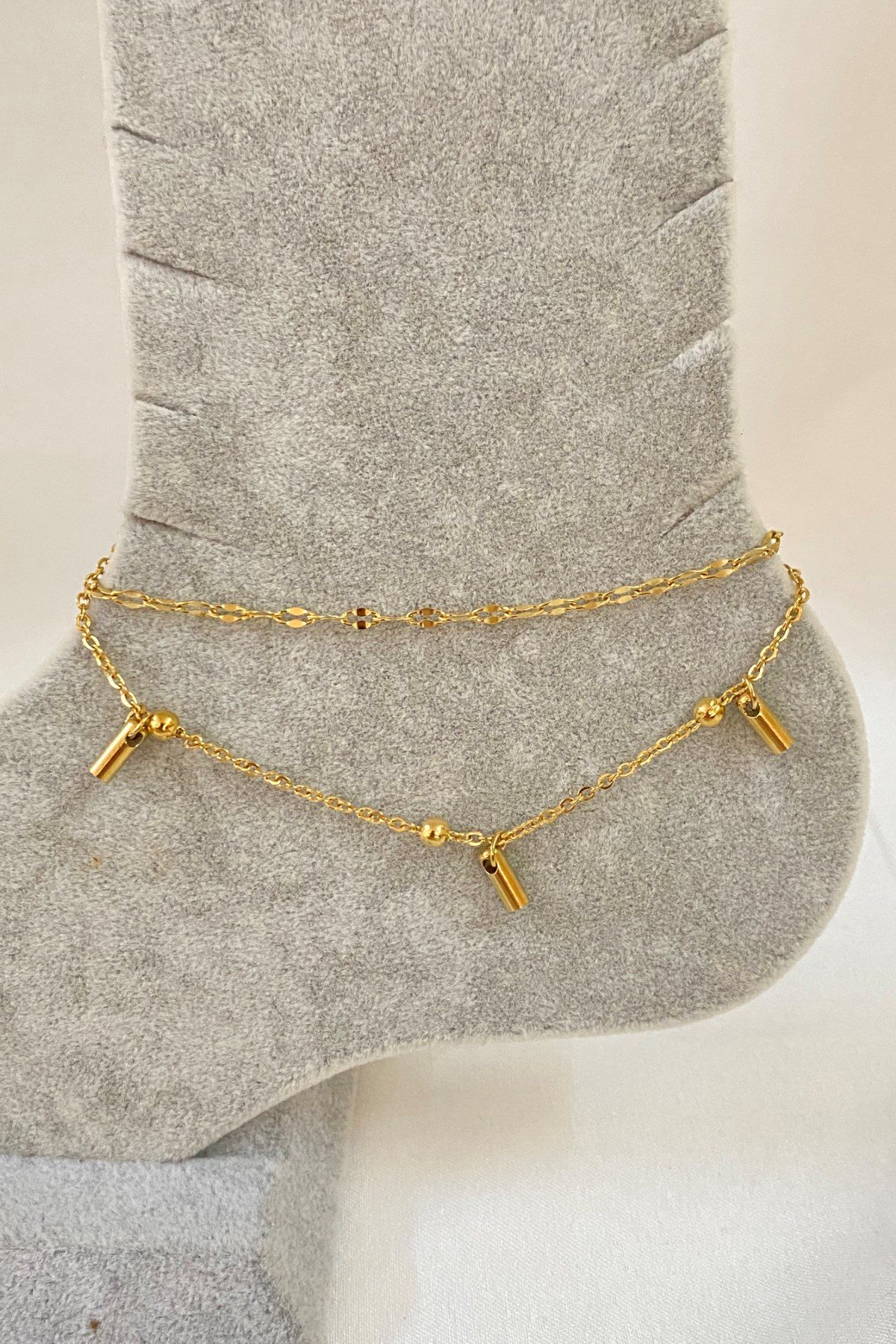 Toptan Altın Renk Çubuk Boru Model Singapur Ve Top Zincir Çelik Halhal - 3233 8 Toptan Altın Renk Çubuk Boru  Model Singapur Ve Top Zincir Çelik Halhal - 3233 - Görsel 6