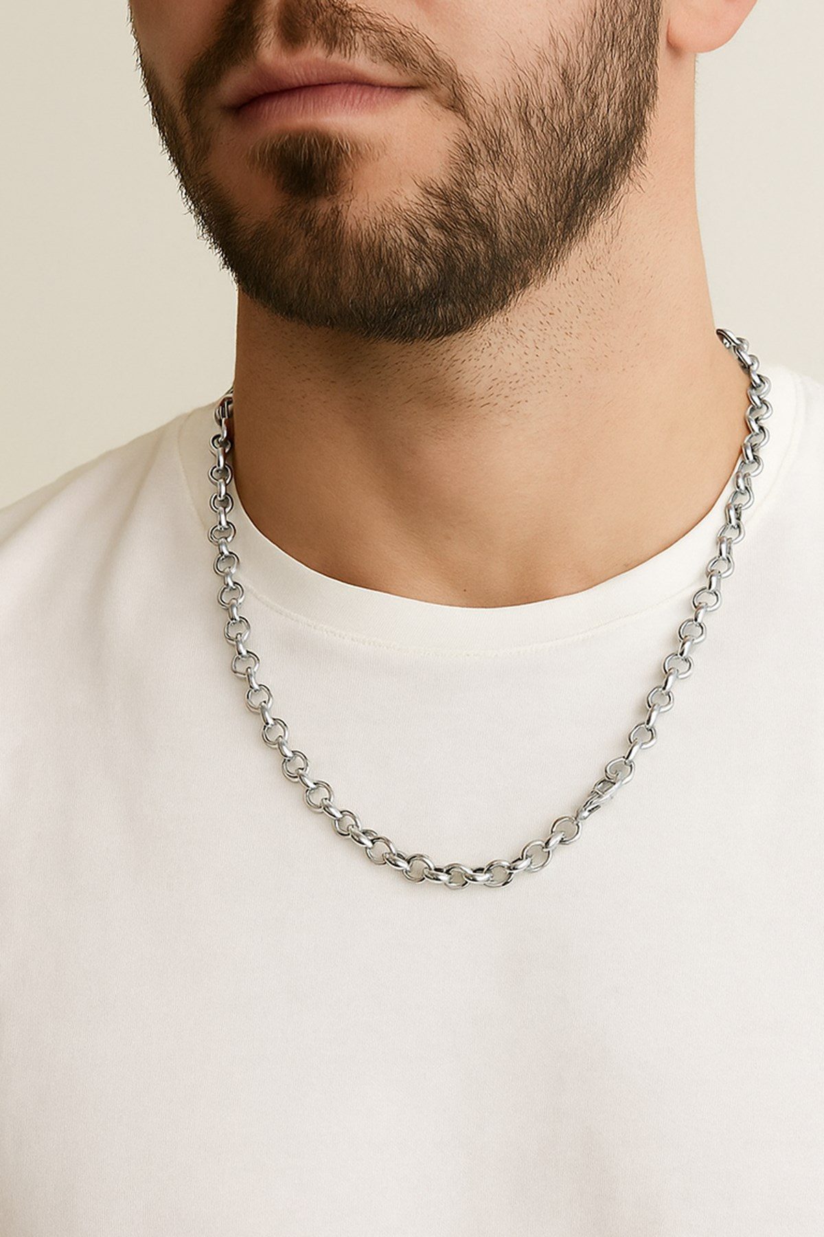 Toptan Gümüş Renk Doc Model Zincir 55 Cm. Unisex Çelik Kolye - 3344 3 Toptan Gümüş Renk Doc Model Zincir 55 Cm. Unisex Çelik Kolye - 3344