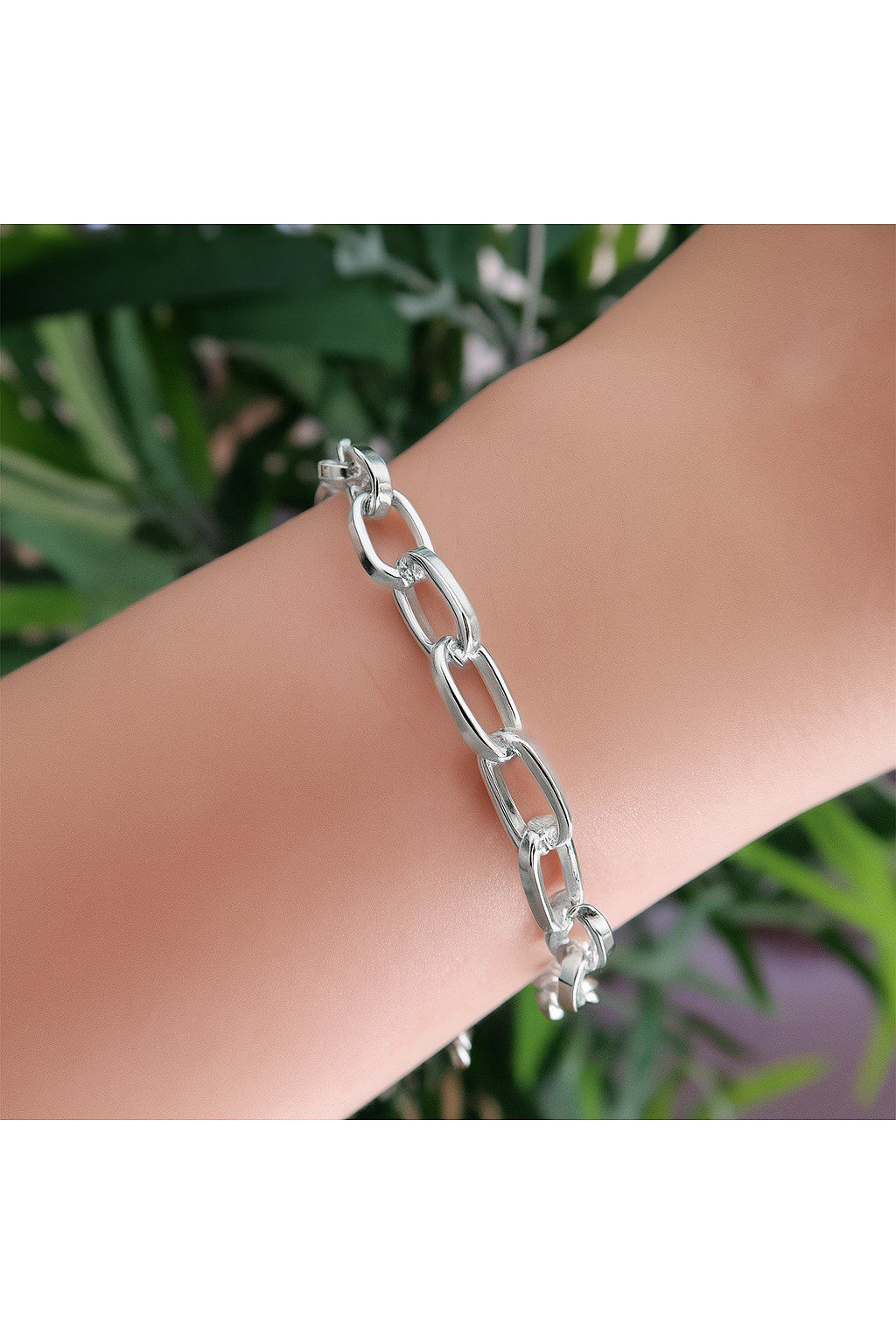 Toptan Gümüş Renk Oval Dikdörtgen Unisex Çelik Bileklik - 3357 3 Toptan Gümüş  Renk Oval Dikdörtgen Unisex Çelik Bileklik - 3357