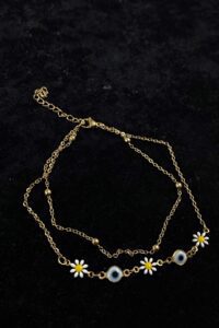 Toptan Altın Renk Top Papatya Nazar Zincir Çelik Halhal - 3260 10 5f7a7bdc06894f37824cecae624ac44d-toptan taki