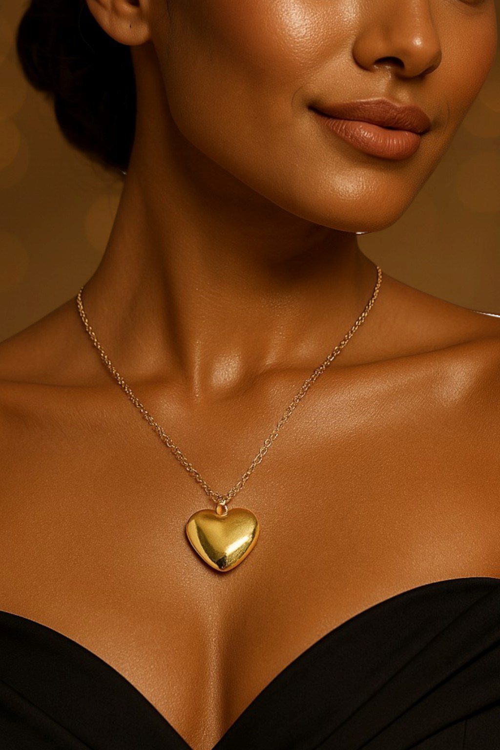 Toptan Altın Renk Parlak Sevgi Kolyesi Uzay Yolu Zincir Kalp Çelik Kolye- 3149 5 Toptan Altın Renk Parlak Sevgi Kolyesi Uzay Yolu Zincir Kalp Çelik Kolye- 3149 - Görsel 3