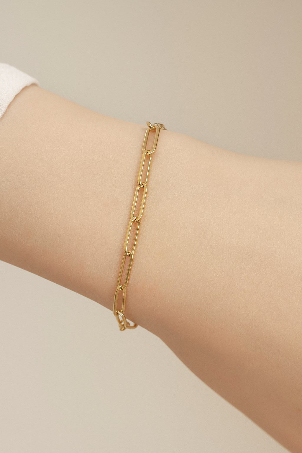 Toptan Altın Renk Kalın Ataç Unisex Çelik Bileklik - 3366 5 Toptan Altın Renk Kalın Ataç  Unisex Çelik Bileklik - 3366 - Görsel 3