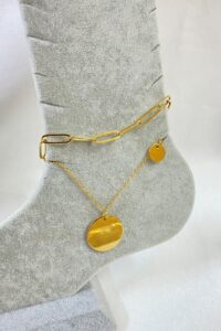 Toptan Altın Renk Pullu Model Ataç Ve Sf Zincir Çelik Halhal - 3252 11 c3684b62ee3f486cad989563fcb3a5ad-toptan taki