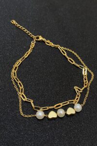 Toptan Altın Renk İncili Kalp Model Ezme Ve Sf Zincir Çelik Halhal - 3293 11 c836761cacbc4f09a749afe8715b435d-toptan taki