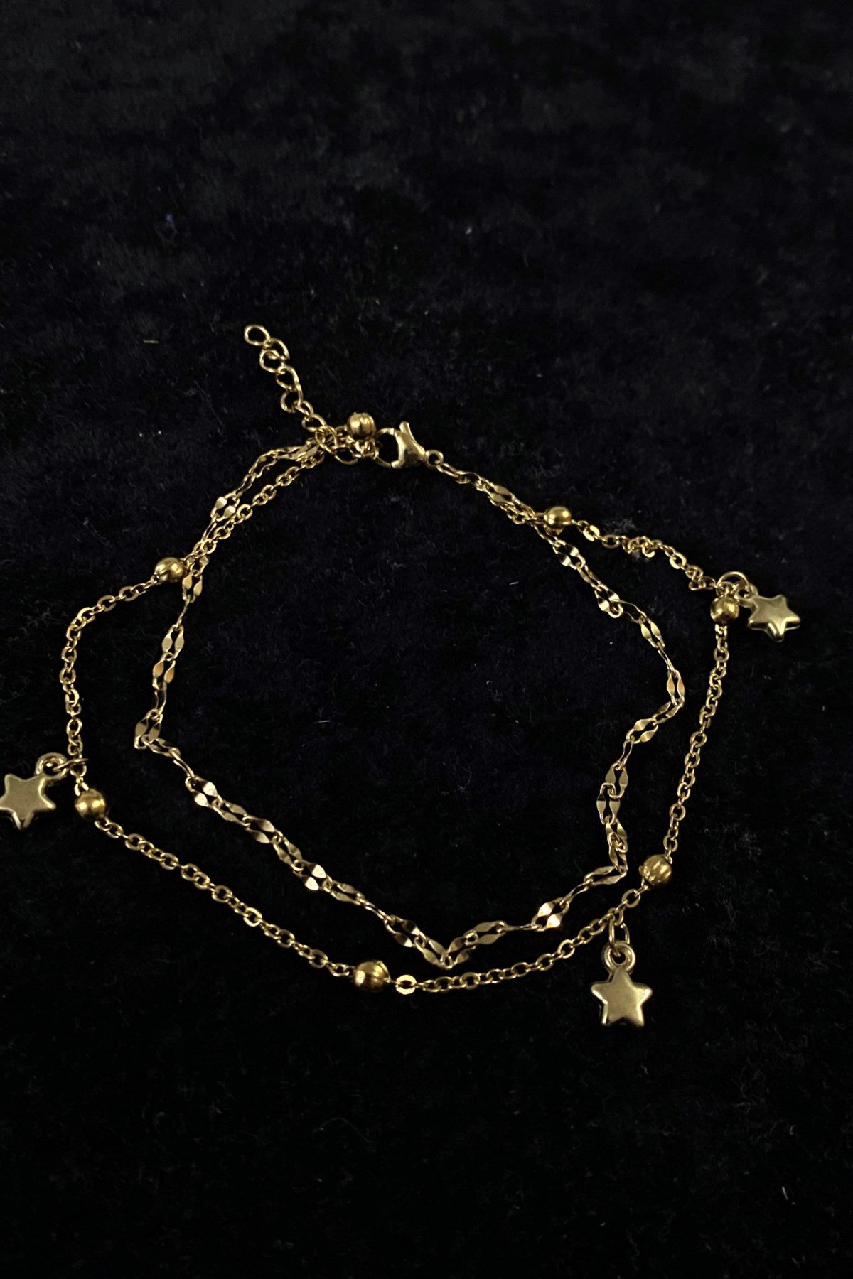 Toptan Altın Renk Yıldız Model Singapur Ve Top Zincir Çelik Halhal - 3250 5 Toptan Altın Renk Yıldız Model Singapur Ve Top Zincir Çelik Halhal - 3250 - Görsel 3