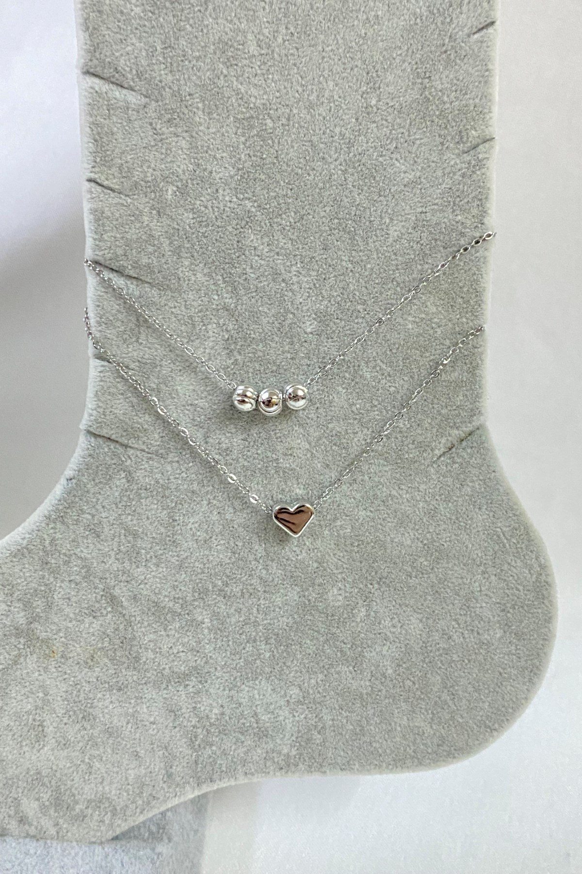 Toptan Gümüş Renk Dorika Kalp Model Sf Zincir Çelik Halhal - 3263 5 Toptan Gümüş Renk Dorika Kalp Model Sf Zincir Çelik Halhal - 3263 - Görsel 3