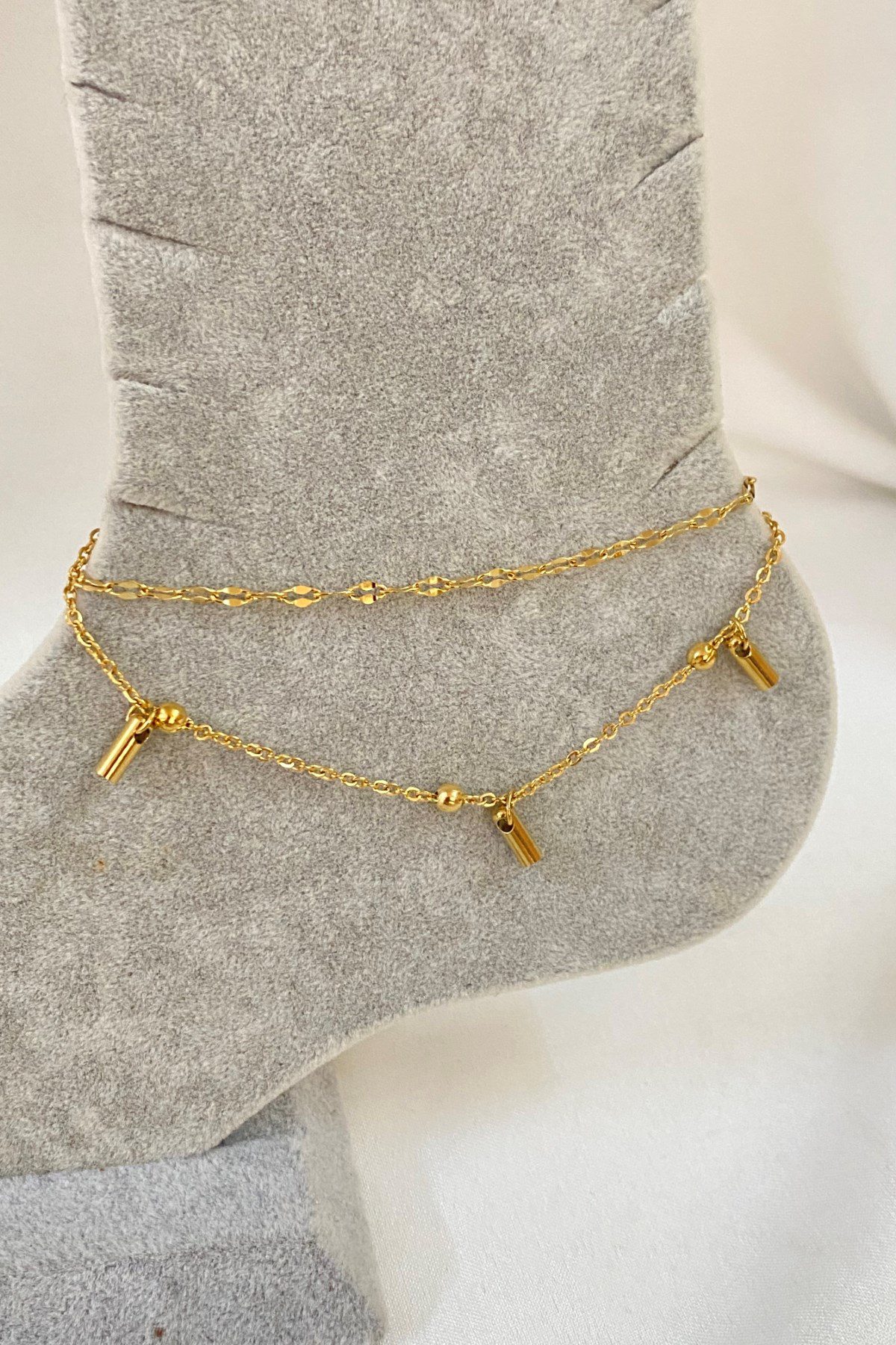 Toptan Altın Renk Çubuk Boru Model Singapur Ve Top Zincir Çelik Halhal - 3233 7 Toptan Altın Renk Çubuk Boru  Model Singapur Ve Top Zincir Çelik Halhal - 3233 - Görsel 5