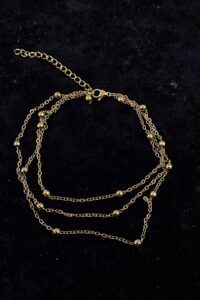 Toptan Altın Renk Üçlü Top Zincir Çelik Halhal - 3278 11 ffc00bfd0f484336a590b70fb2b08f82-toptan taki