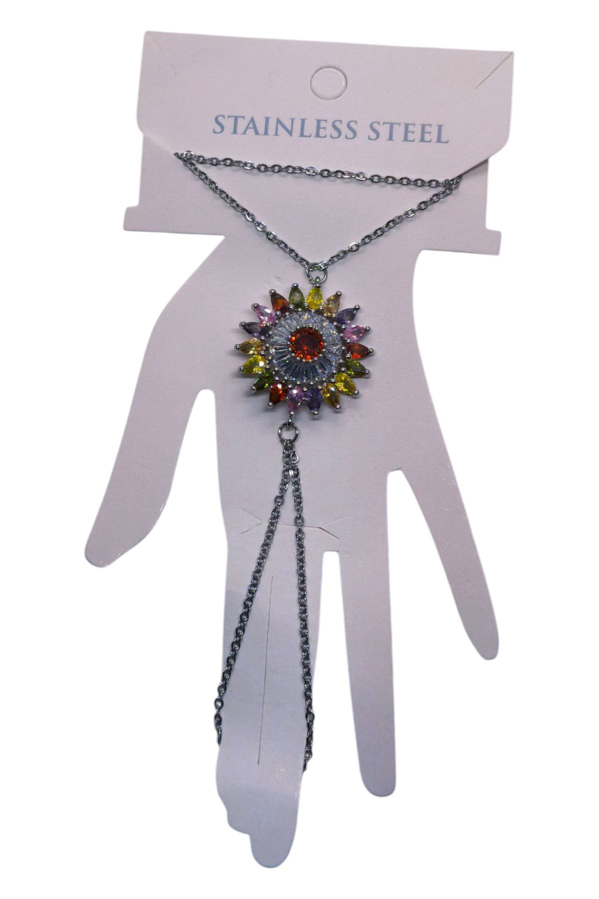 Toptan Gümüş Renk Yuvarlak Mix Damla Taş Çelik Şahmeran - 3508 7 Toptan Gümüş Renk Yuvarlak Mix Damla Taş Çelik Şahmeran - 3508 - Görsel 5