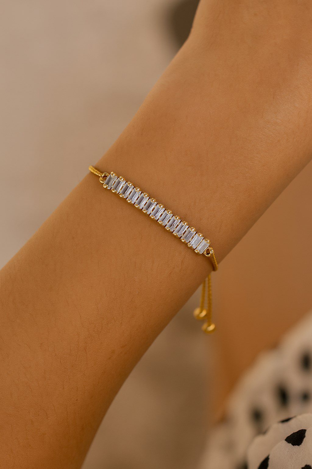 Toptan Altın Renk Baget Asansör Çelik Bileklik - 3636 3 Toptan Altın Renk Baget Asansör Çelik Bileklik - 3636