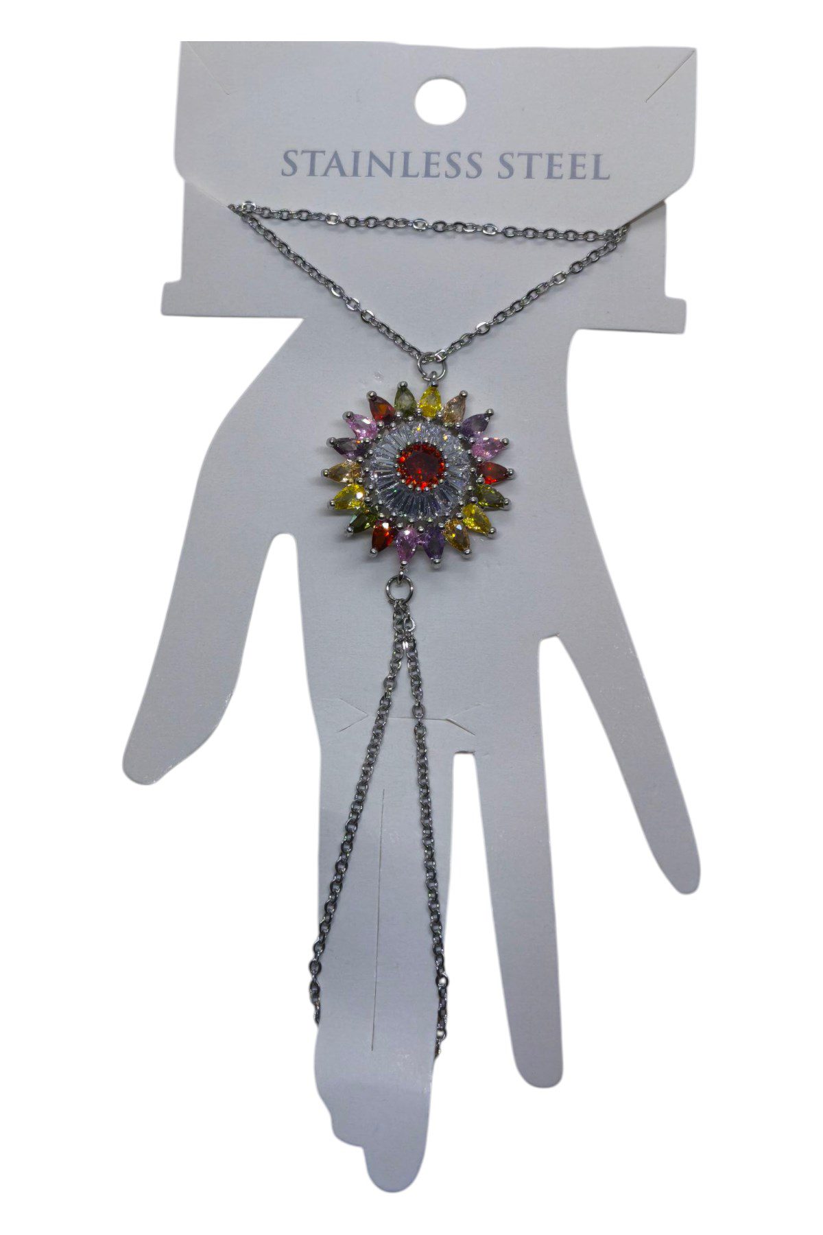 Toptan Gümüş Renk Yuvarlak Mix Damla Taş Çelik Şahmeran - 3508 8 Toptan Gümüş Renk Yuvarlak Mix Damla Taş Çelik Şahmeran - 3508 - Görsel 6