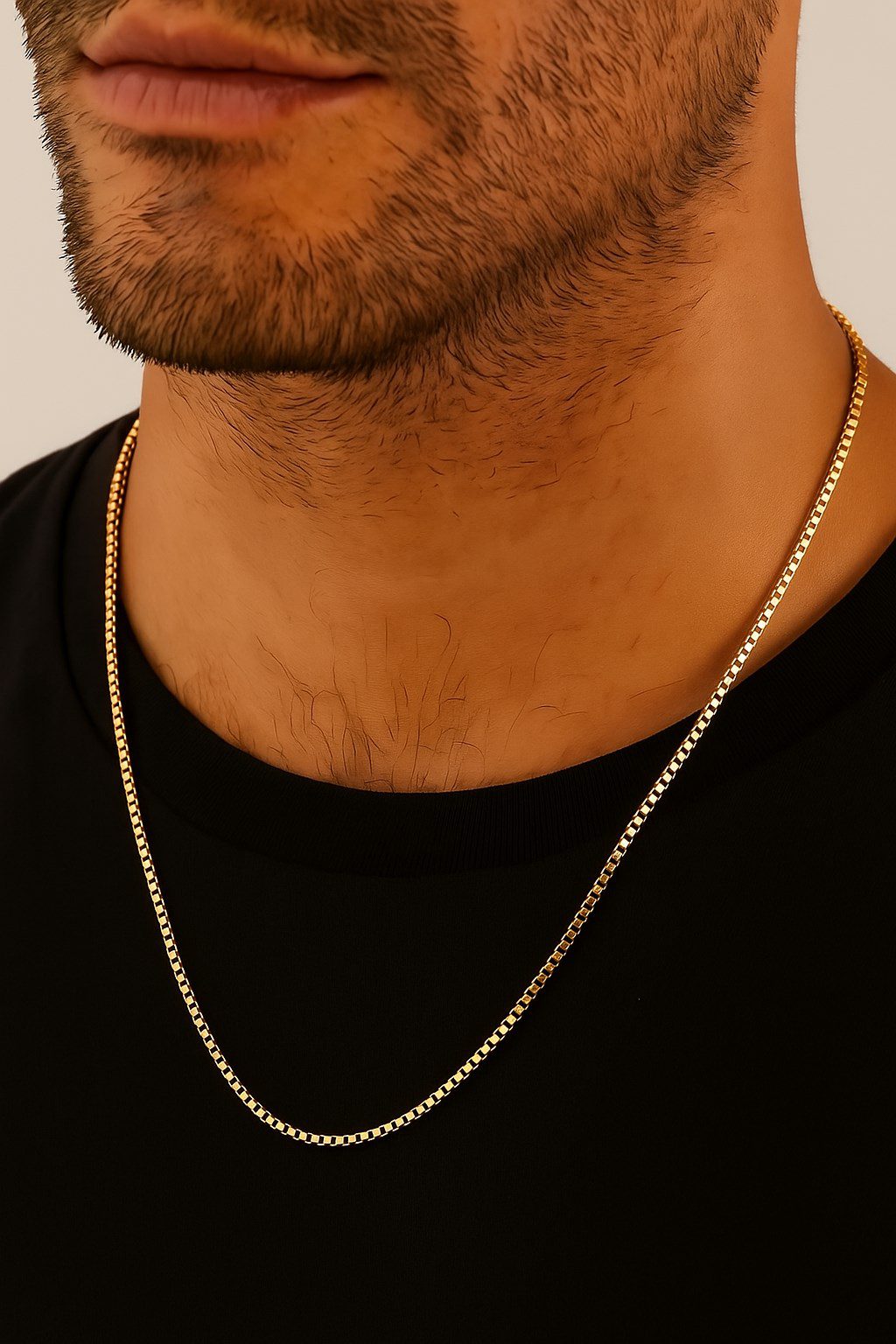 Toptan Altın Renk 1 Mm. Kutu Zincir Unisex Zincir Alaşım Kolye Asansör Çelik Kolye - 208 3 Toptan Altın Renk 1 Mm. Kutu Zincir Unisex Zincir Alaşım Kolye Asansör Çelik Kolye - 208