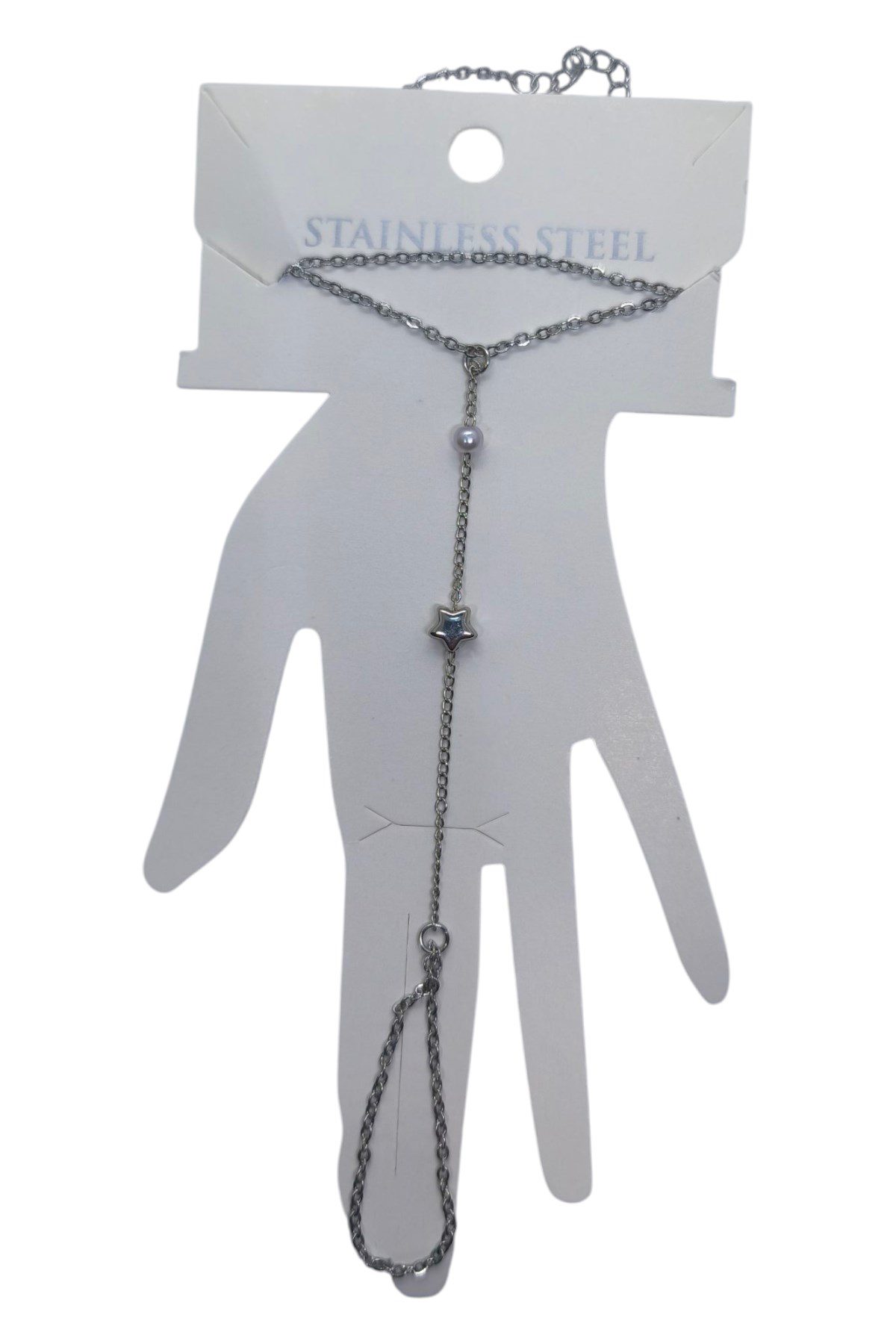 Toptan Gümüş Renk Yıldız İnci Çelik Şahmeran - 3541 4 Toptan Gümüş Renk Yıldız İnci Çelik Şahmeran - 3541 - Görsel 2