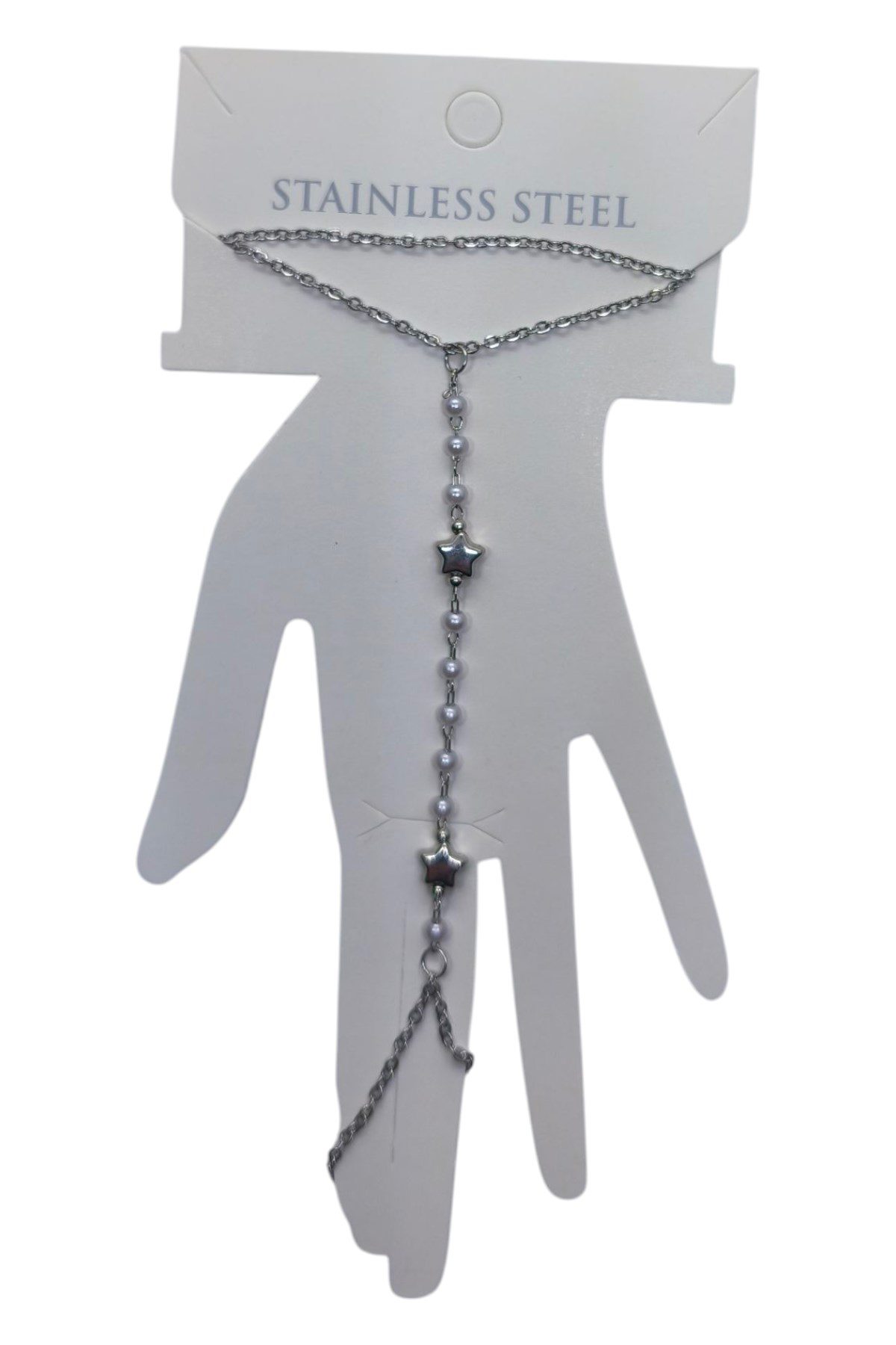 Toptan Gümüş Renk Yıldız Sıra İnci Çelik Şahmeran - 3532 5 Toptan Gümüş Renk Yıldız Sıra İnci Çelik Şahmeran - 3532 - Görsel 3