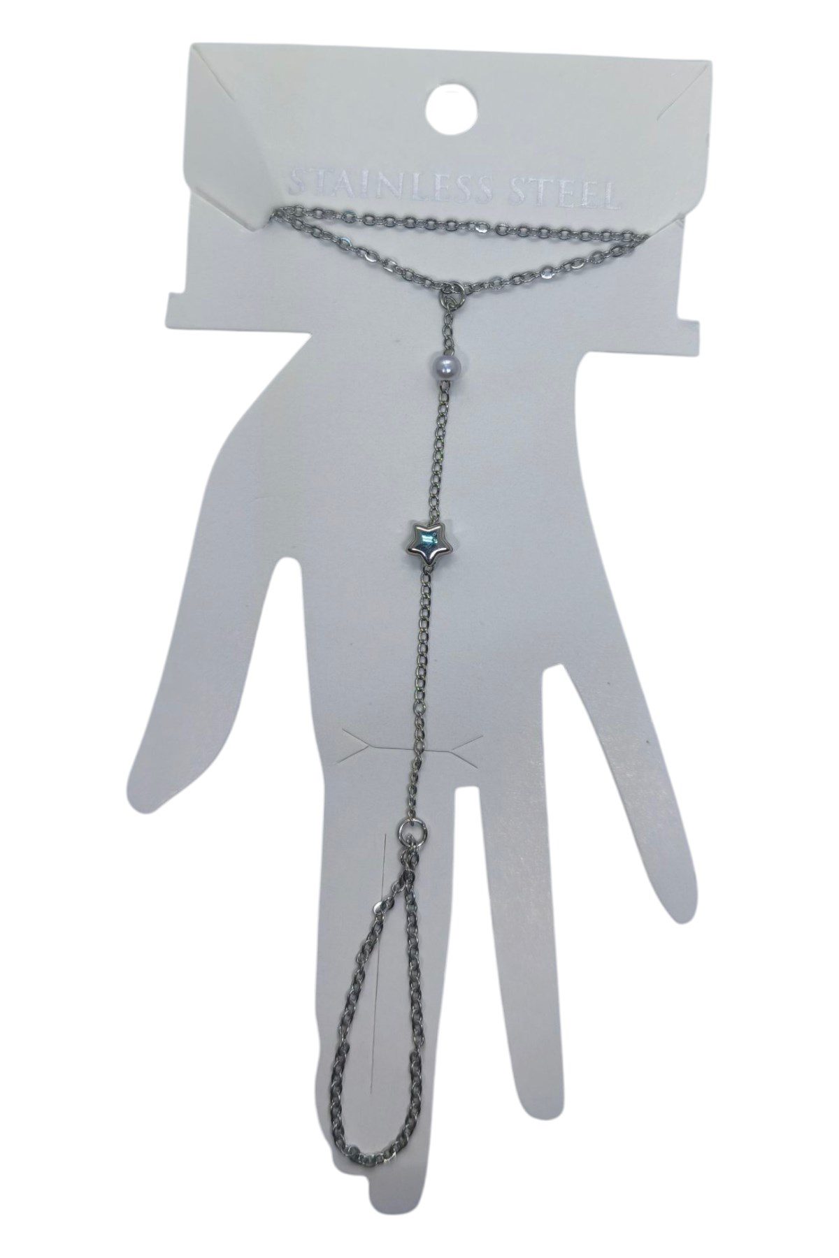 Toptan Gümüş Renk Yıldız İnci Çelik Şahmeran - 3541 5 Toptan Gümüş Renk Yıldız İnci Çelik Şahmeran - 3541 - Görsel 3