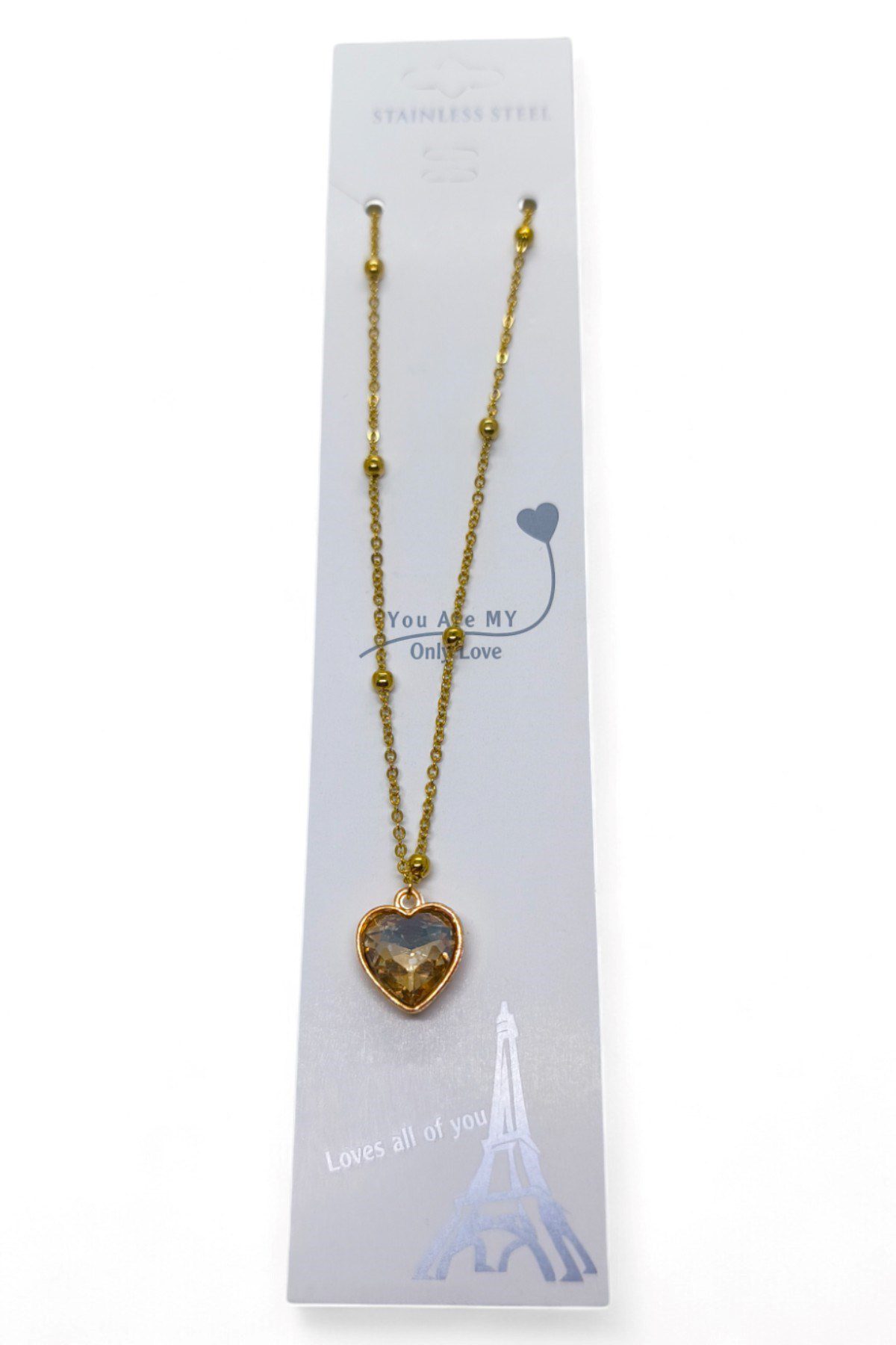Toptan Altın Renk Amber Kalp Model Top Zincir Çelik Kolye- 3736 5 Toptan Altın Renk Amber Kalp Model Top Zincir Çelik Kolye- 3736 - Görsel 3