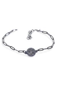 Toptan Gümüş Renk Yuvarlak Beyaz Taşlı Model Ataç Zincir Çelik Bileklik - 3677 9 40498a3300ff47a983310106026ff633-toptan taki