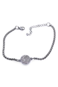 Toptan Gümüş Renk Yuvarlak Beyaz Taşlı Model Arnavut Zincir Çelik Bileklik - 3678 8 78ee2d664d494ab3940e9a4b2b2c90dd-toptan taki